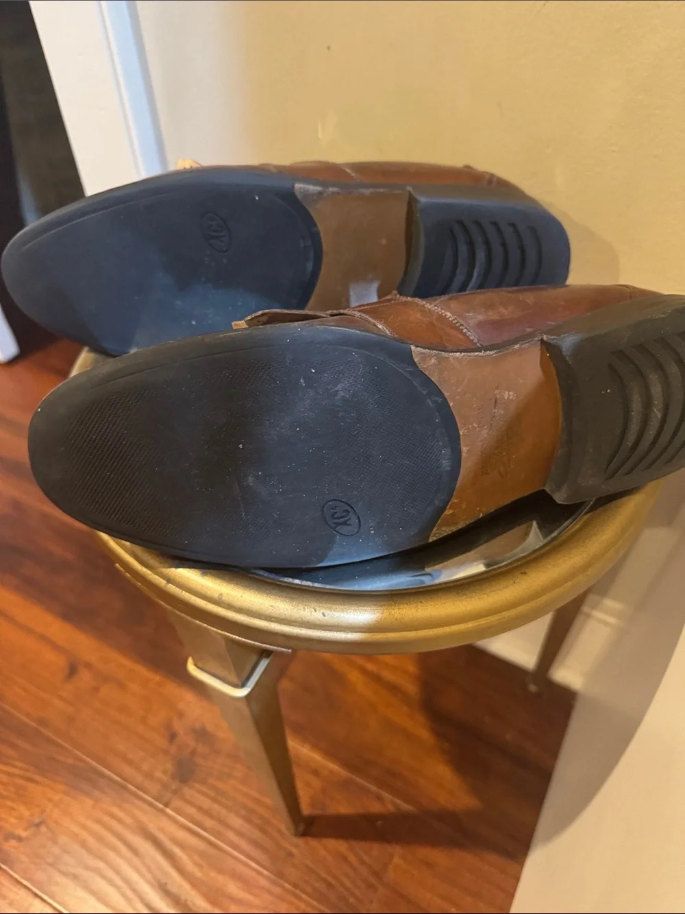 Johnston & Murphy Chestnut Brown Leather Tassel Kiltie Loafers